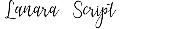 Lanara Script font preview